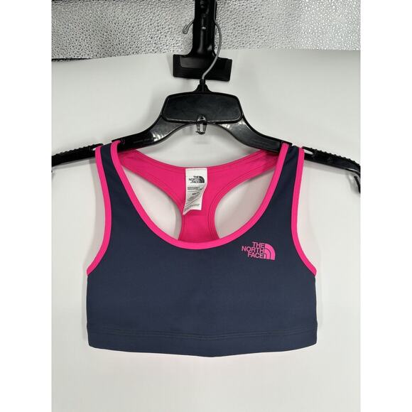 NWOT The North Face Womens Sports Bra Gray Pink Pullover Racerback XS Athletic - Picture 1 of 3